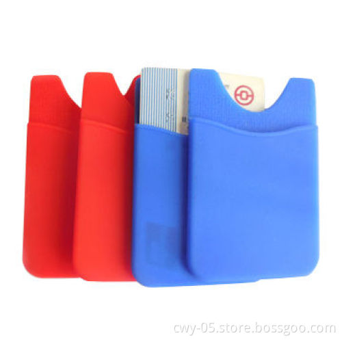 Silicone mobile card case holder, measures 87*57mm